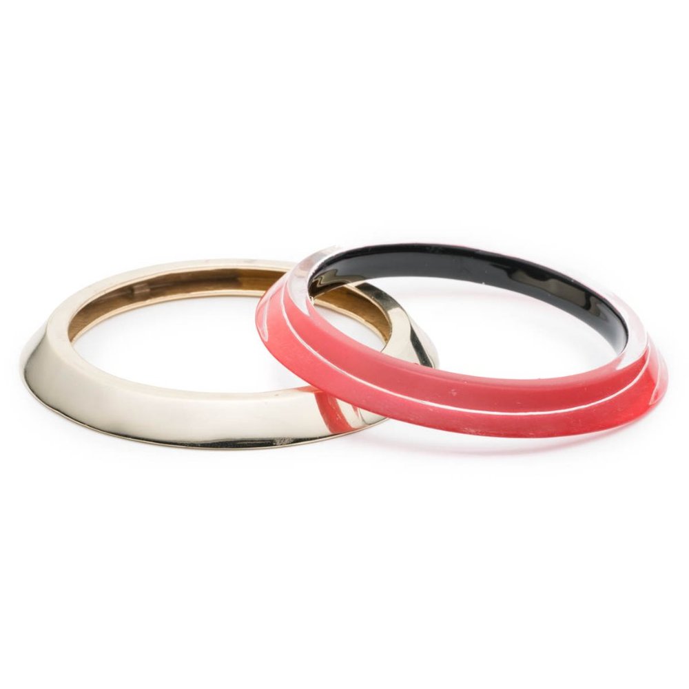 Angled Bangle Set Bracelet